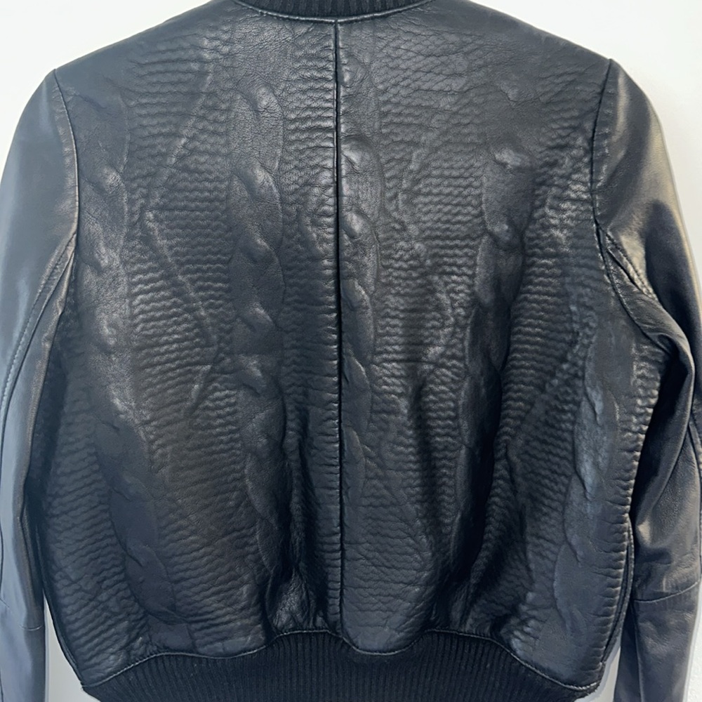 Joe's Jeans Black Faux Leather Jacket - Picture 9 of 10